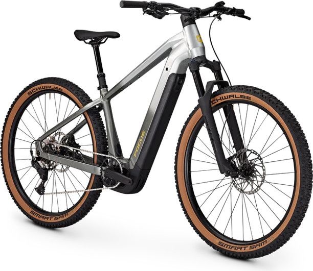VTT Électrique Semi-Rigide Focus Jarifa² 6.7 Shimano 9V 600Wh Bosch 75Nm 29'' Argent/Gris 2026