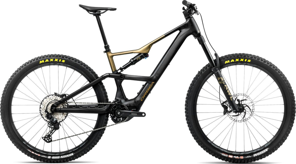 VTT Électrique Tout-Suspendu Orbea Rise LT H20 12V 630 Wh Shimano 85 Nm 29'' Noir Diamond Vert Splash Olive 2026