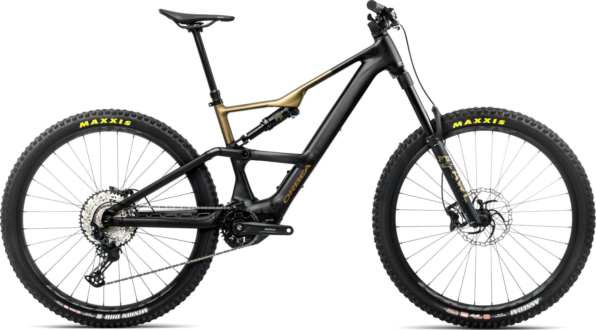 VTT Électrique Tout-Suspendu Orbea Rise LT H20 12V 630 Wh Shimano 85 Nm 29'' Noir Diamond Vert Splash Olive 2026