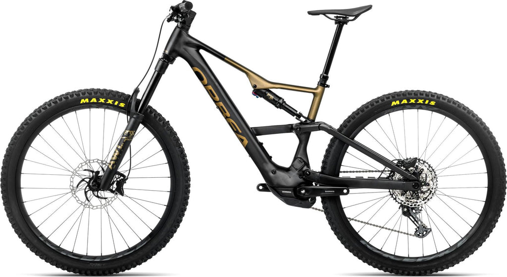 VTT Électrique Tout-Suspendu Orbea Rise LT H20 12V 630 Wh Shimano 85 Nm 29'' Noir Diamond Vert Splash Olive 2026
