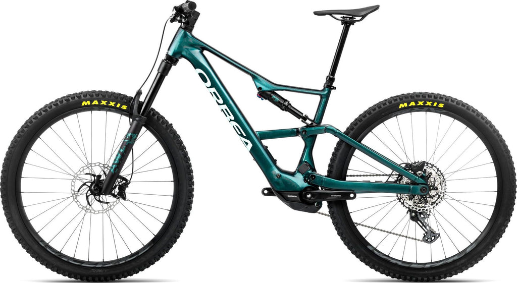 VTT Électrique Tout-Suspendu Orbea Rise LT H20 12V 630 Wh Shimano 85 Nm 29'' Vert Escape Splash Ice 2026