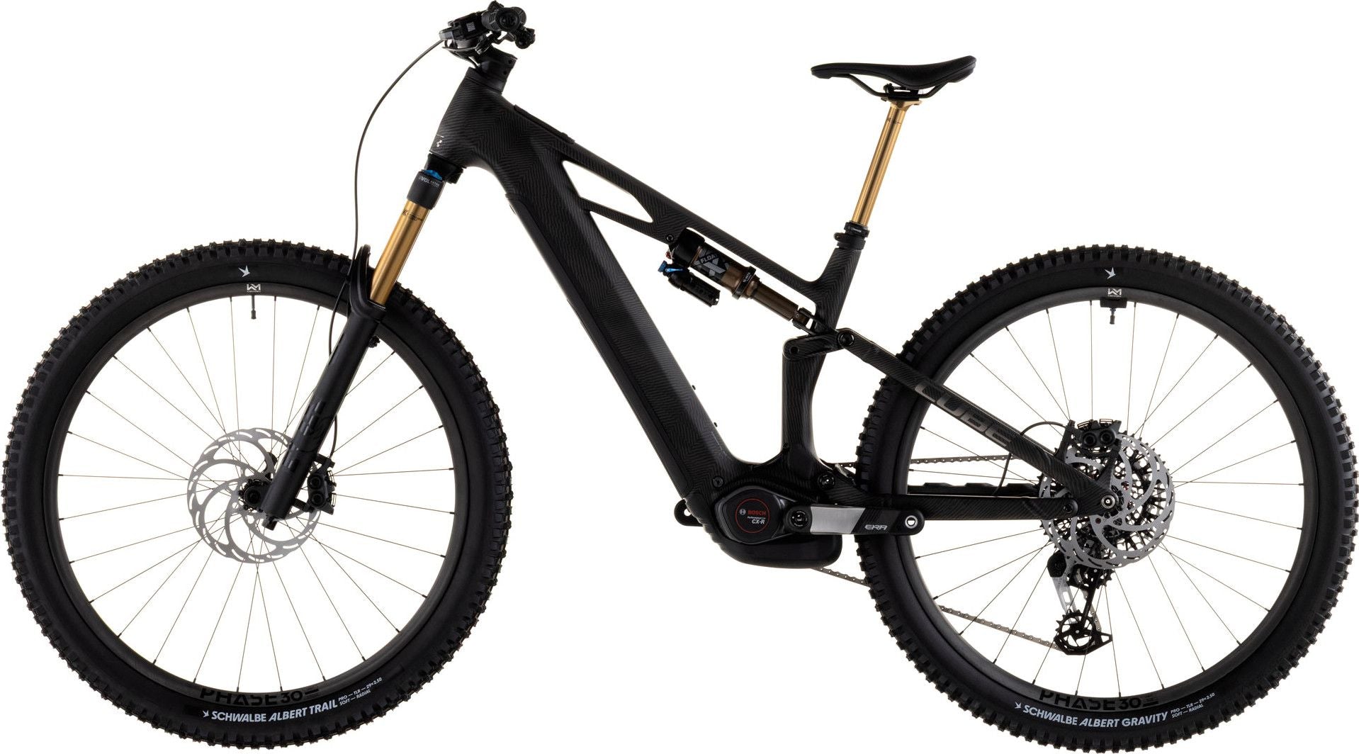 VTT Électrique Tout-Suspendu Cube Stereo Hybrid One44 HPC SLT 800 12V 800 Wh Bosch 120 Nm 29'' Gris Noir Carbon Grid 2026