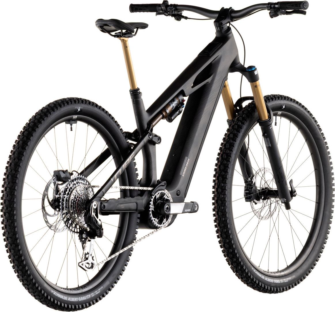 VTT Électrique Tout-Suspendu Cube Stereo Hybrid One44 HPC SLT 800 12V 800 Wh Bosch 120 Nm 29'' Gris Noir Carbon Grid 2026