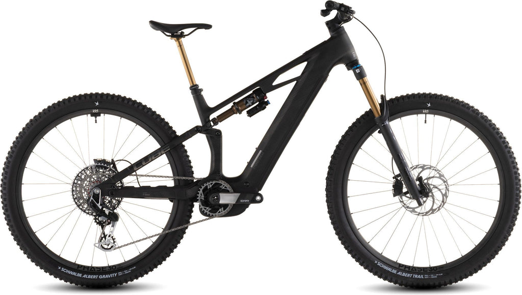 VTT Électrique Tout-Suspendu Cube Stereo Hybrid One44 HPC SLT 800 Sram XX Eagle AXS 12V 800 Wh 27.5'' Gris Noir Carbon Grid 2026