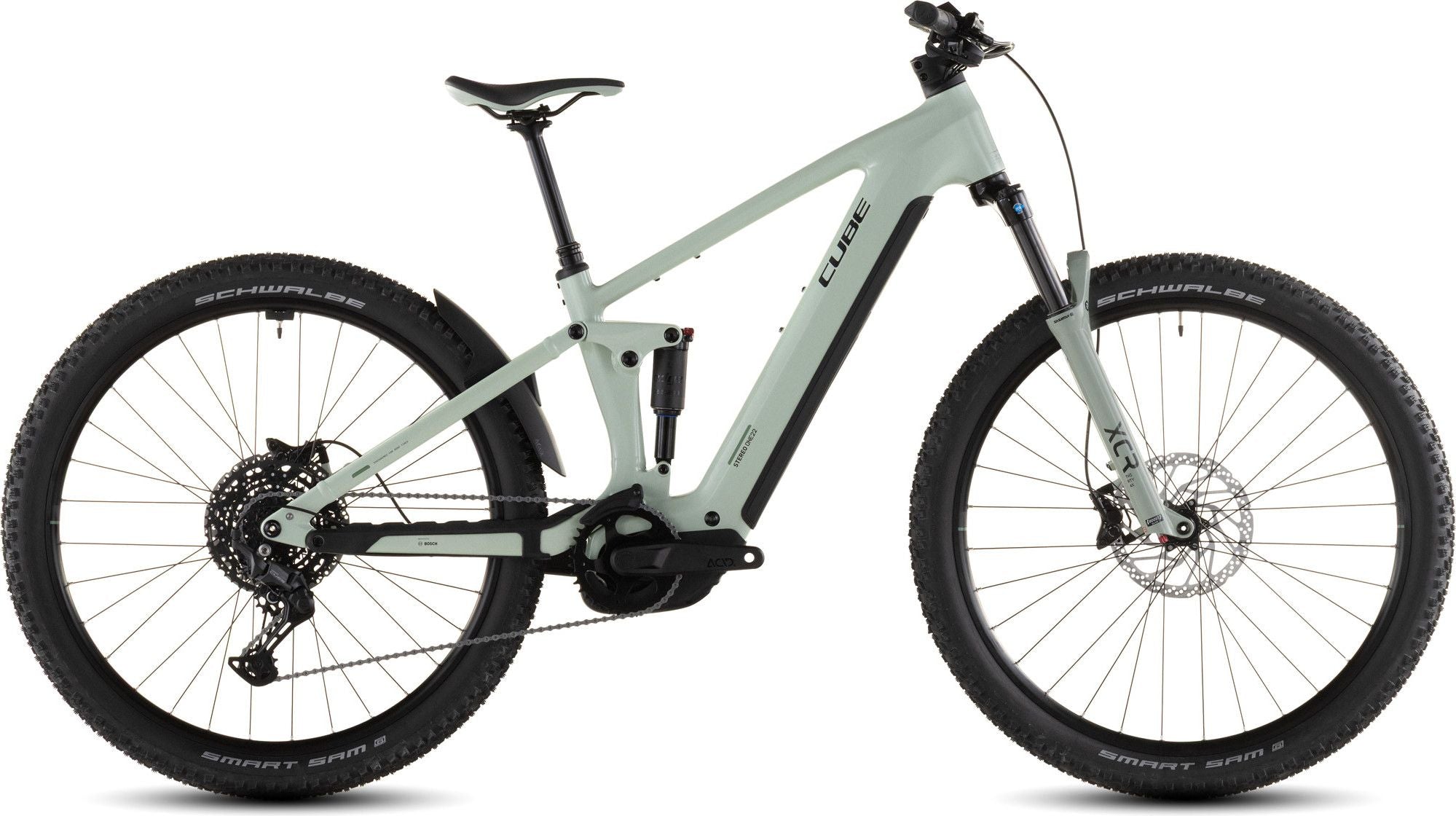 VTT Électrique Tout-Suspendu Cube Stereo Hybrid One22 Pro 600 10V 600 Wh Bosch 120 Nm 29'' Vert Stone 2026