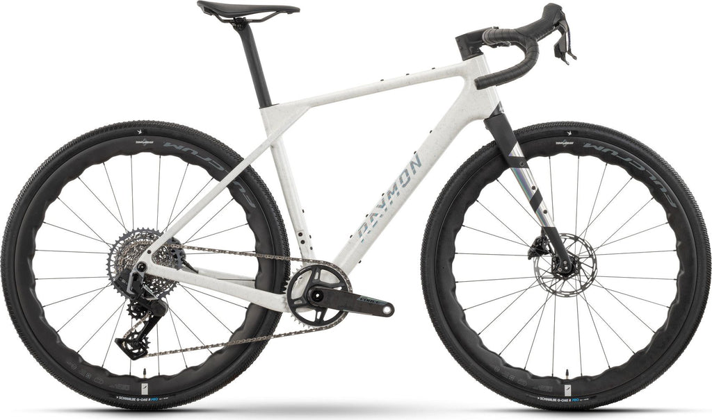 Vélo de Gravel Raymon Soreno Ultimate Sram Force XPLR AXS 13V 700 mm Blanc 2026