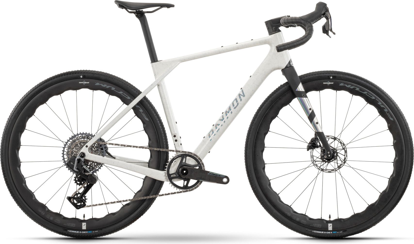 Vélo de Gravel Raymon Soreno Ultimate Sram Force XPLR AXS 13V 700 mm Blanc 2026