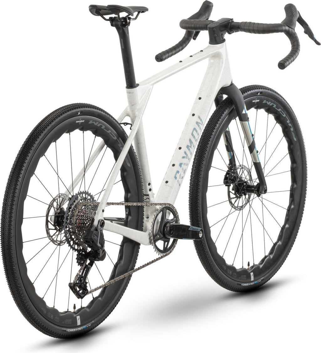 Vélo de Gravel Raymon Soreno Ultimate Sram Force XPLR AXS 13V 700 mm Blanc 2026