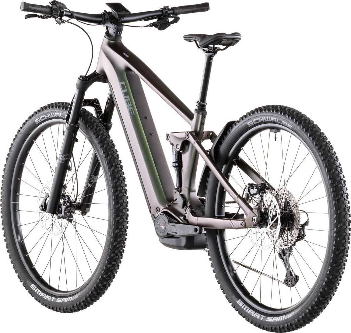 VTT Électrique Tout-Suspendu Cube Stereo Hybrid One22 SLX 800 12V 800 Wh Bosch 120 Nm 29'' Vert Stellar 2026