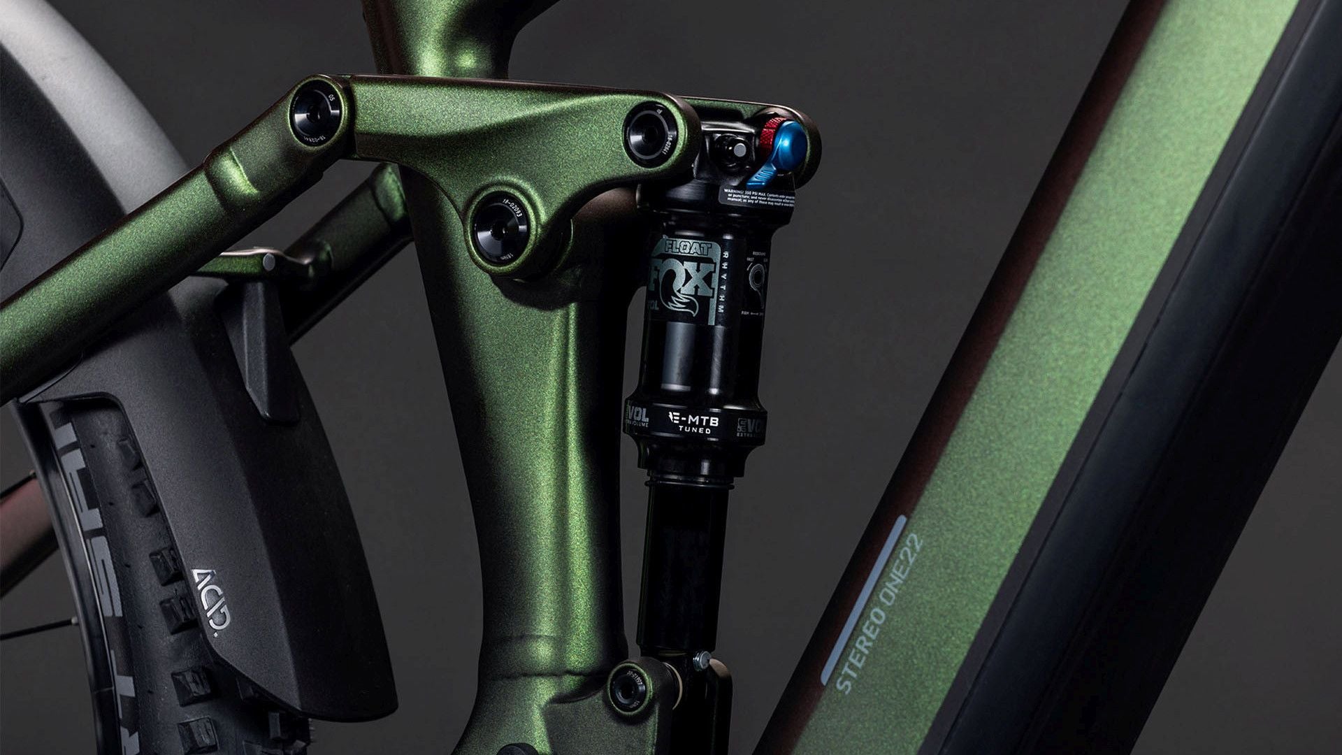 VTT Électrique Tout-Suspendu Cube Stereo Hybrid One22 SLX 800 12V 800 Wh Bosch 120 Nm 29'' Vert Stellar 2026