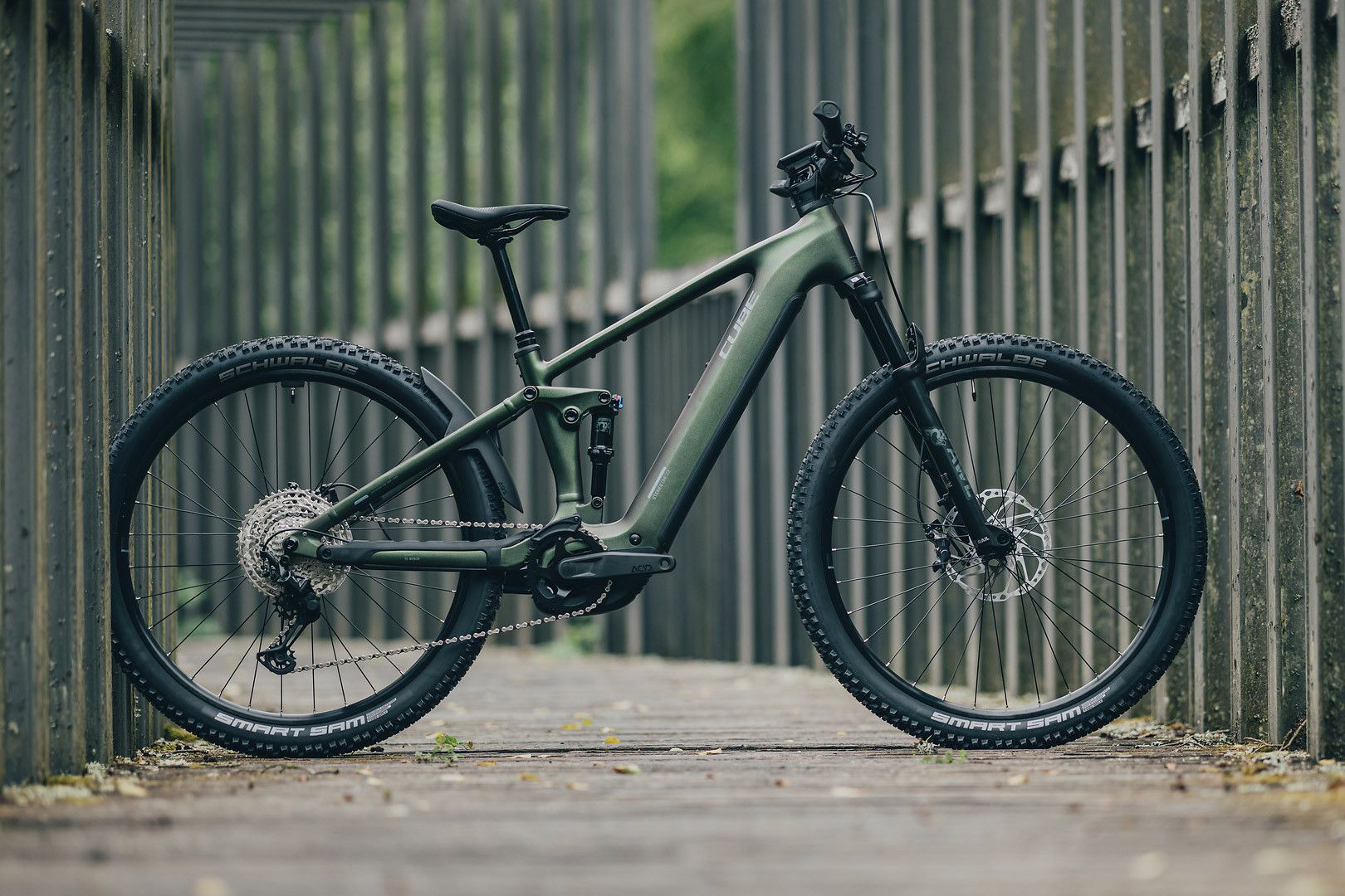VTT Électrique Tout-Suspendu Cube Stereo Hybrid One22 SLX 800 12V 800 Wh Bosch 120 Nm 29'' Vert Stellar 2026