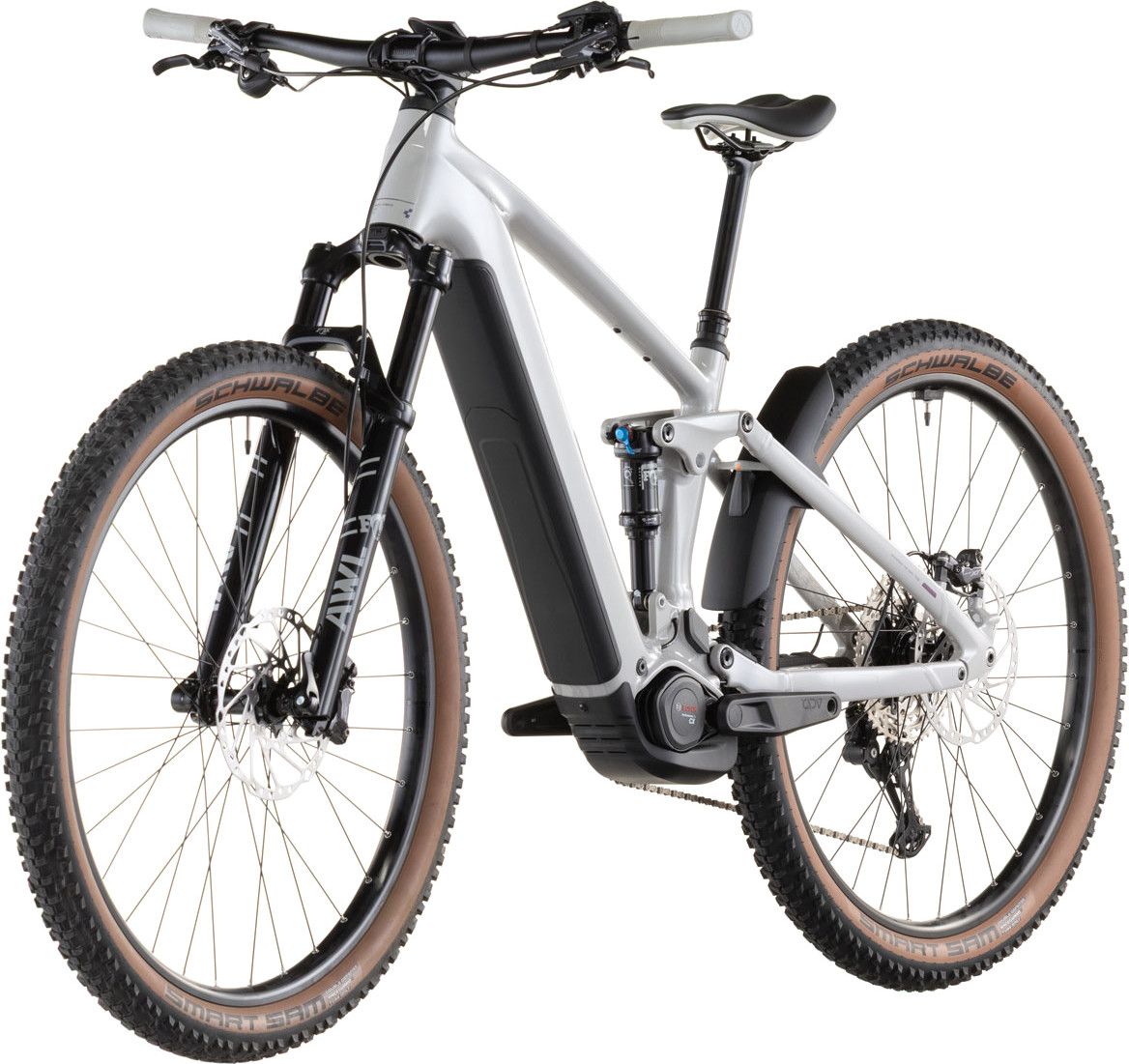 VTT Électrique Tout-Suspendu Cube Stereo Hybrid One22 SLX 800 Shimano Deore/Deore XT 12V 800 Wh 29'' Gris Beige Greige 2026