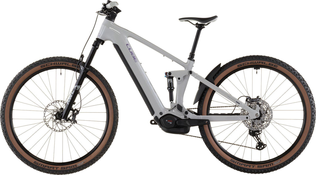 VTT Électrique Tout-Suspendu Cube Stereo Hybrid One22 SLX 800 Shimano Deore/Deore XT 12V 800 Wh 29'' Gris Beige Greige 2026