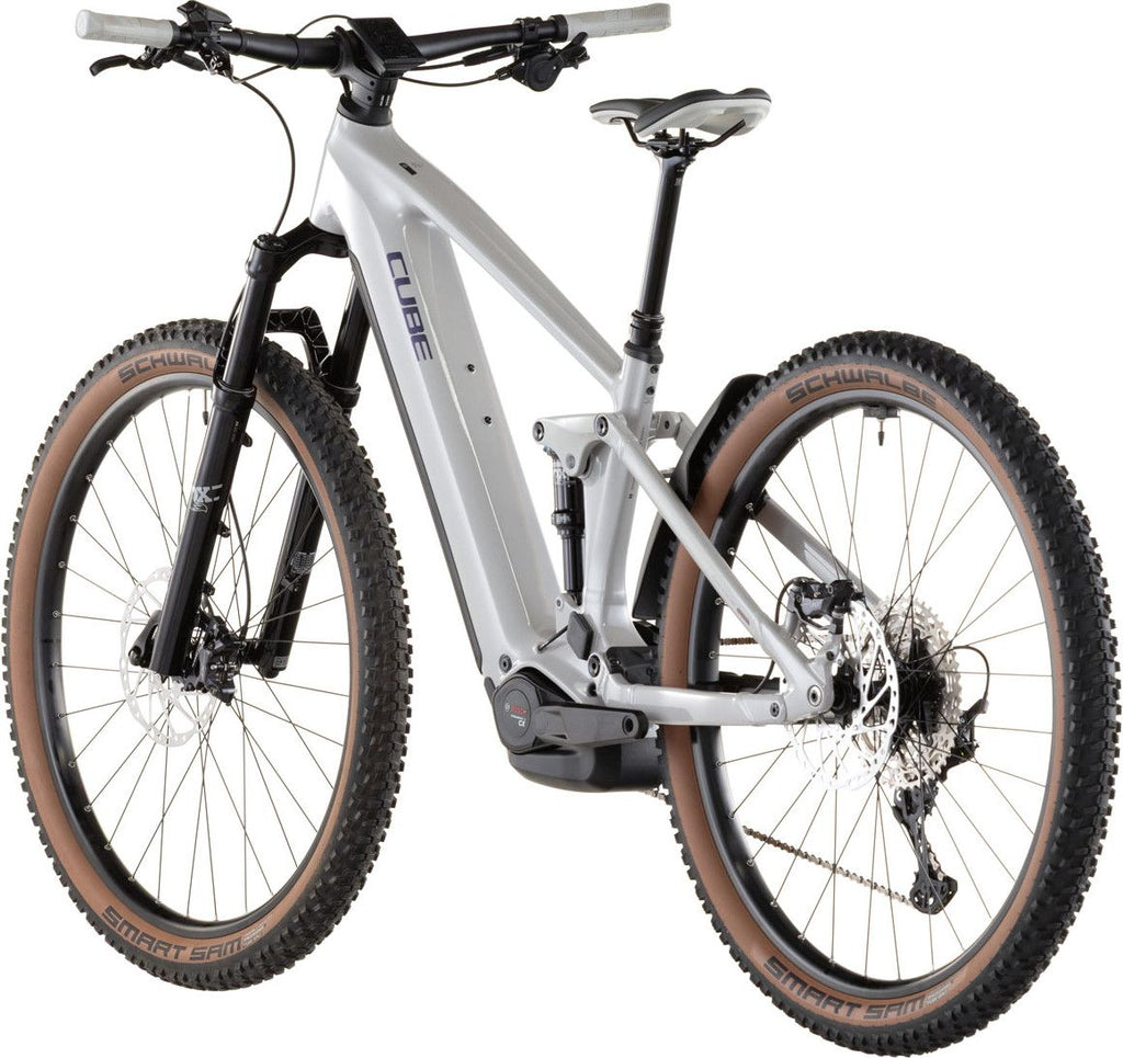 VTT Électrique Tout-Suspendu Cube Stereo Hybrid One22 SLX 800 Shimano Deore/Deore XT 12V 800 Wh 29'' Gris Beige Greige 2026