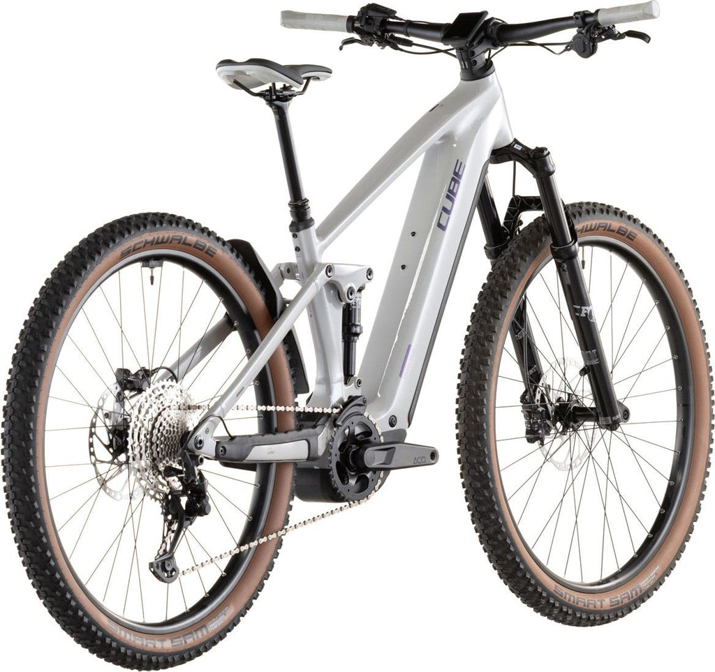 VTT Électrique Tout-Suspendu Cube Stereo Hybrid One22 SLX 800 Shimano Deore/Deore XT 12V 800 Wh 29'' Gris Beige Greige 2026