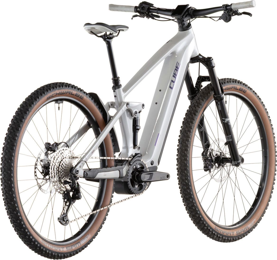 VTT Électrique Tout-Suspendu Cube Stereo Hybrid One22 SLX 800 Shimano Deore/Deore XT 12V 800 Wh 29'' Gris Beige Greige 2026