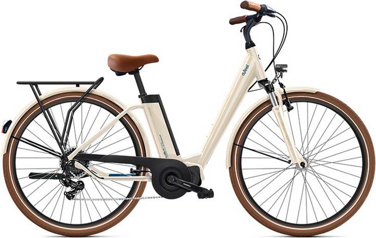 Vélo de Ville Électrique O2 Feel iVog City Up 3.1 Shimano Tourney 7V 400 Wh 26'' Blanc Lin T.M 175/185cm - Produit Reconditionné