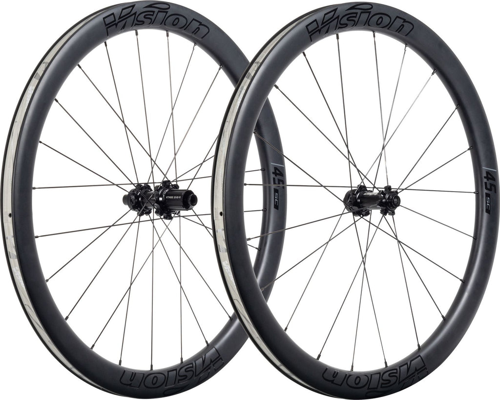 Paire de Roues Vision SC 45 Disc Tubeless 700mm | 12x100 - 12x142 | CenterLock + Pneus