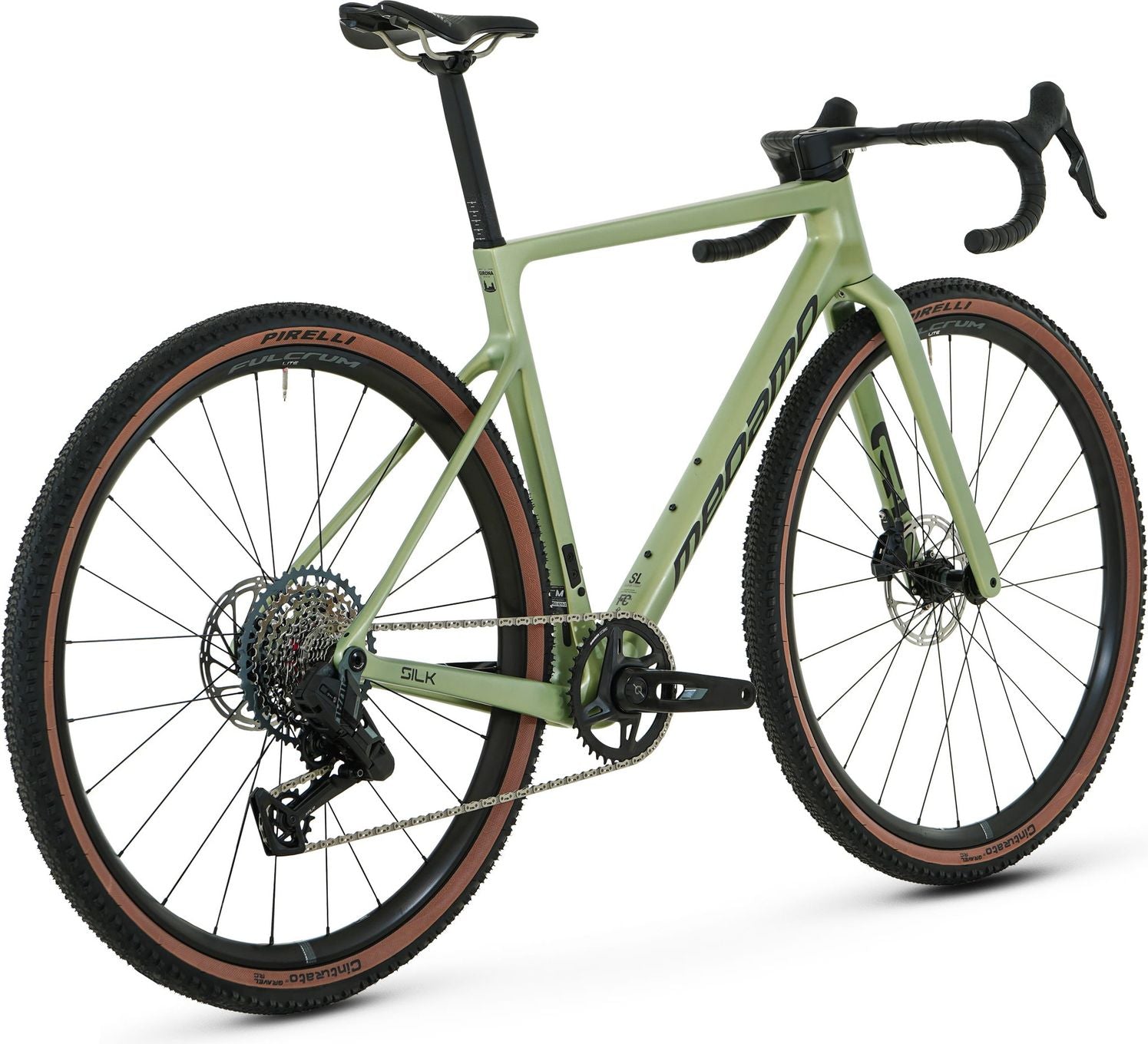 Vélo de Gravel Megamo Silk 04 Shimano Sram Rival XPLR AXS 13V 700 mm Vert 2026