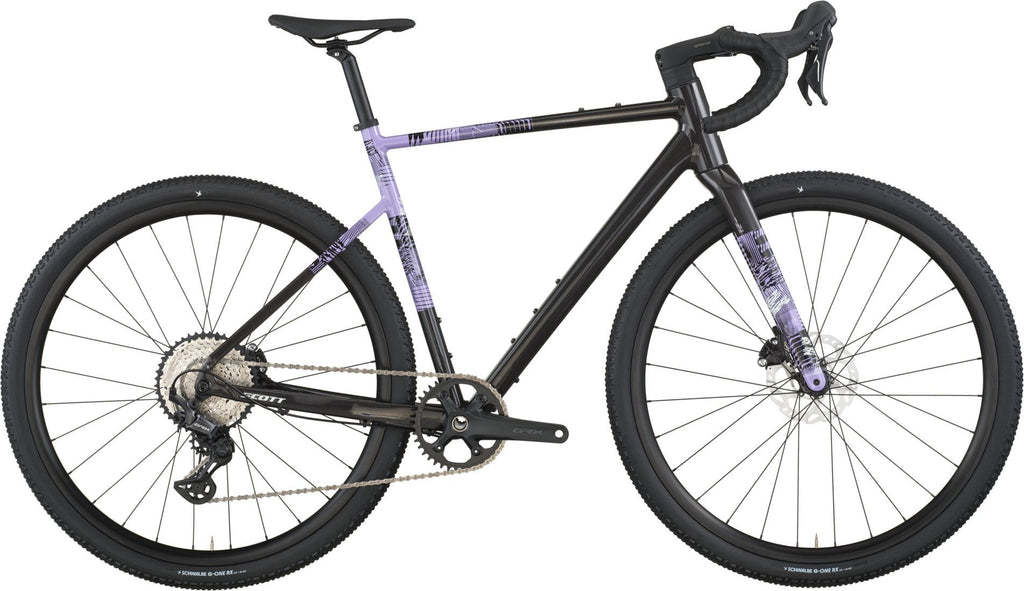 Vélo de Gravel Scott Speedster Gravel 10 Shimano GRX 12V 700 mm Noir/Violet