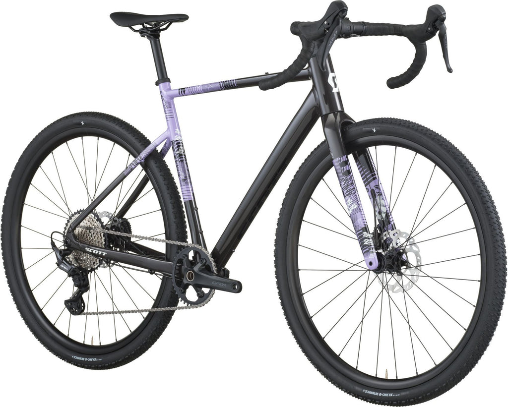 Vélo de Gravel Scott Speedster Gravel 10 Shimano GRX 12V 700 mm Noir/Violet