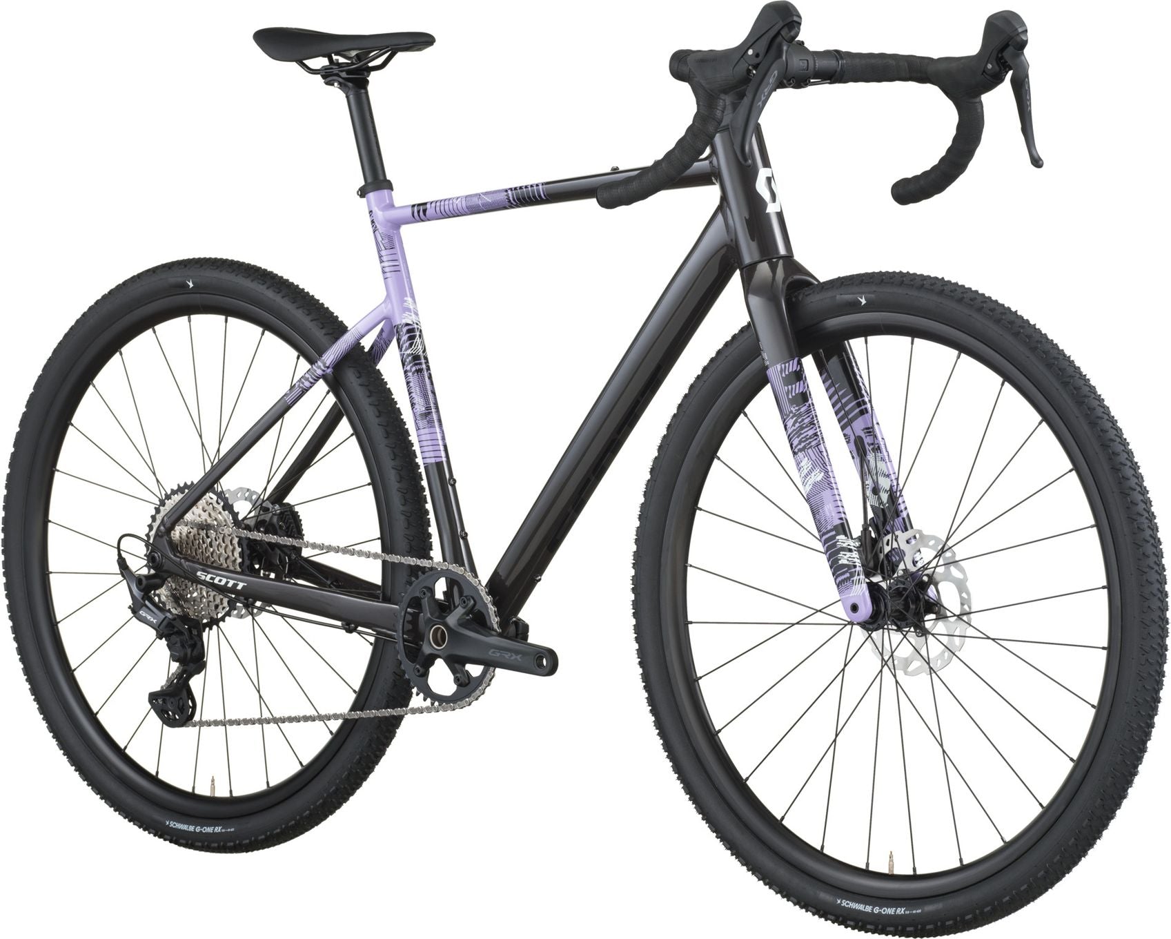 Vélo de Gravel Scott Speedster Gravel 10 Shimano GRX 12V 700 mm Noir/Violet