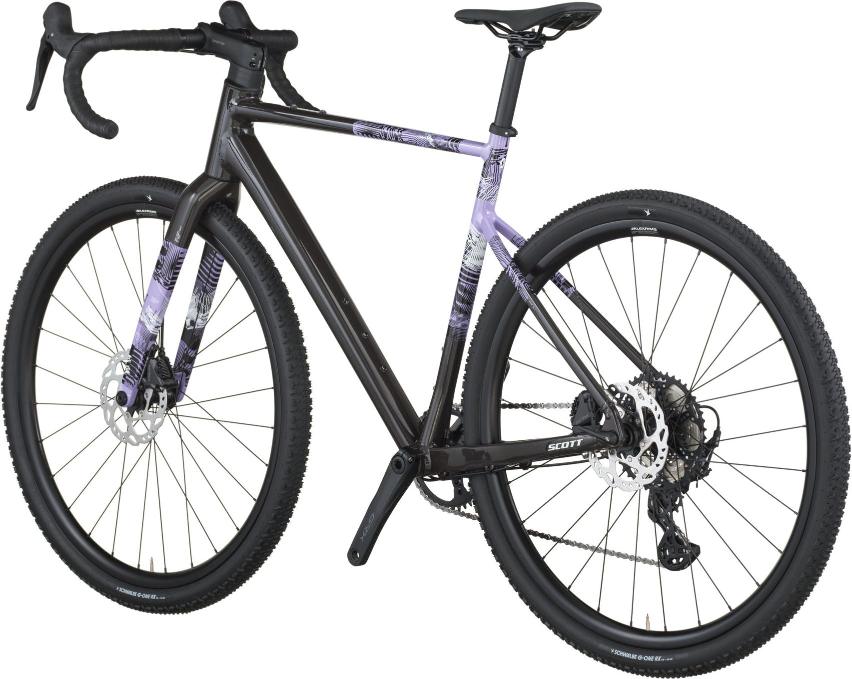 Vélo de Gravel Scott Speedster Gravel 10 Shimano GRX 12V 700 mm Noir/Violet