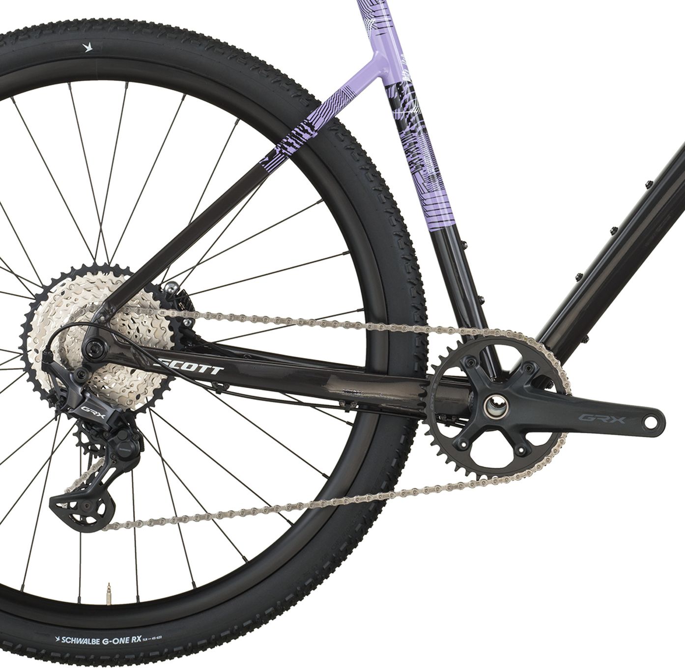Vélo de Gravel Scott Speedster Gravel 10 Shimano GRX 12V 700 mm Noir/Violet