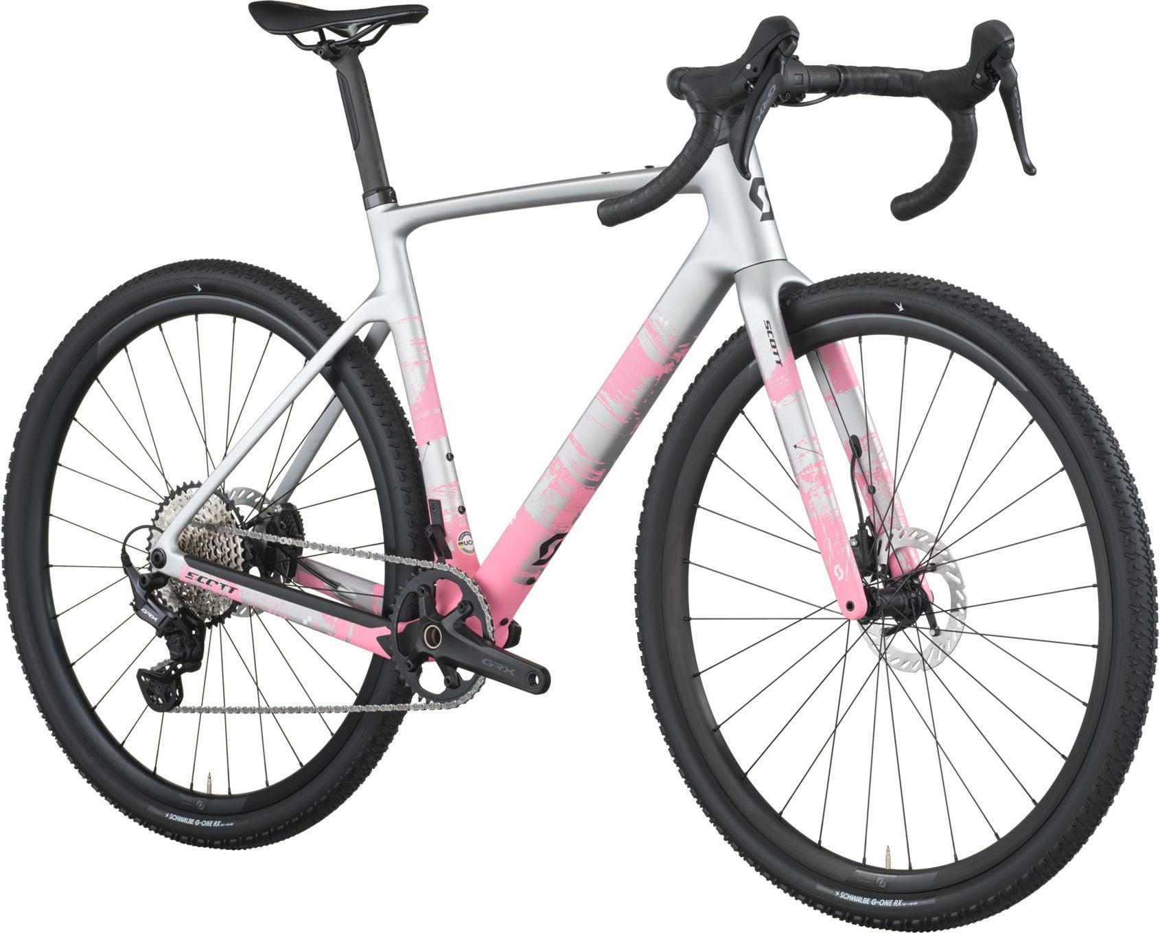 Vélo de Gravel Scott Addict Gravel 30 Shimano GRX 12V 700 mm Gris/Rose