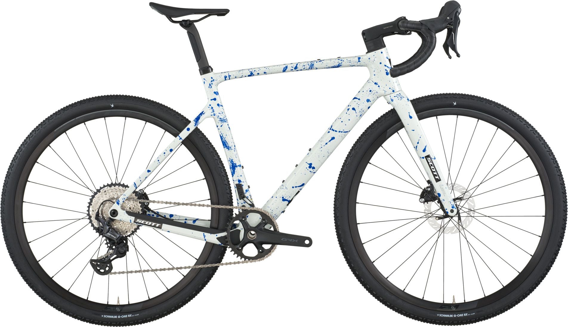Vélo de Gravel Scott Addict Gravel 30 Shimano GRX 12V 700 mm Blanc/Bleu