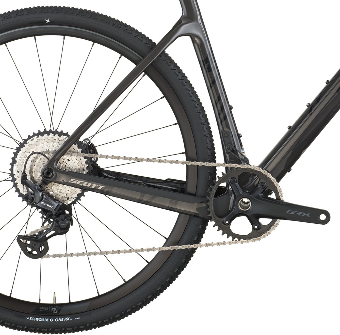 Vélo de Gravel Scott Addict Gravel 30 Shimano GRX 12V 700 mm Noir