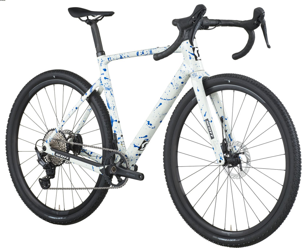Vélo de Gravel Scott Addict Gravel 30 Shimano GRX 12V 700 mm Blanc/Bleu