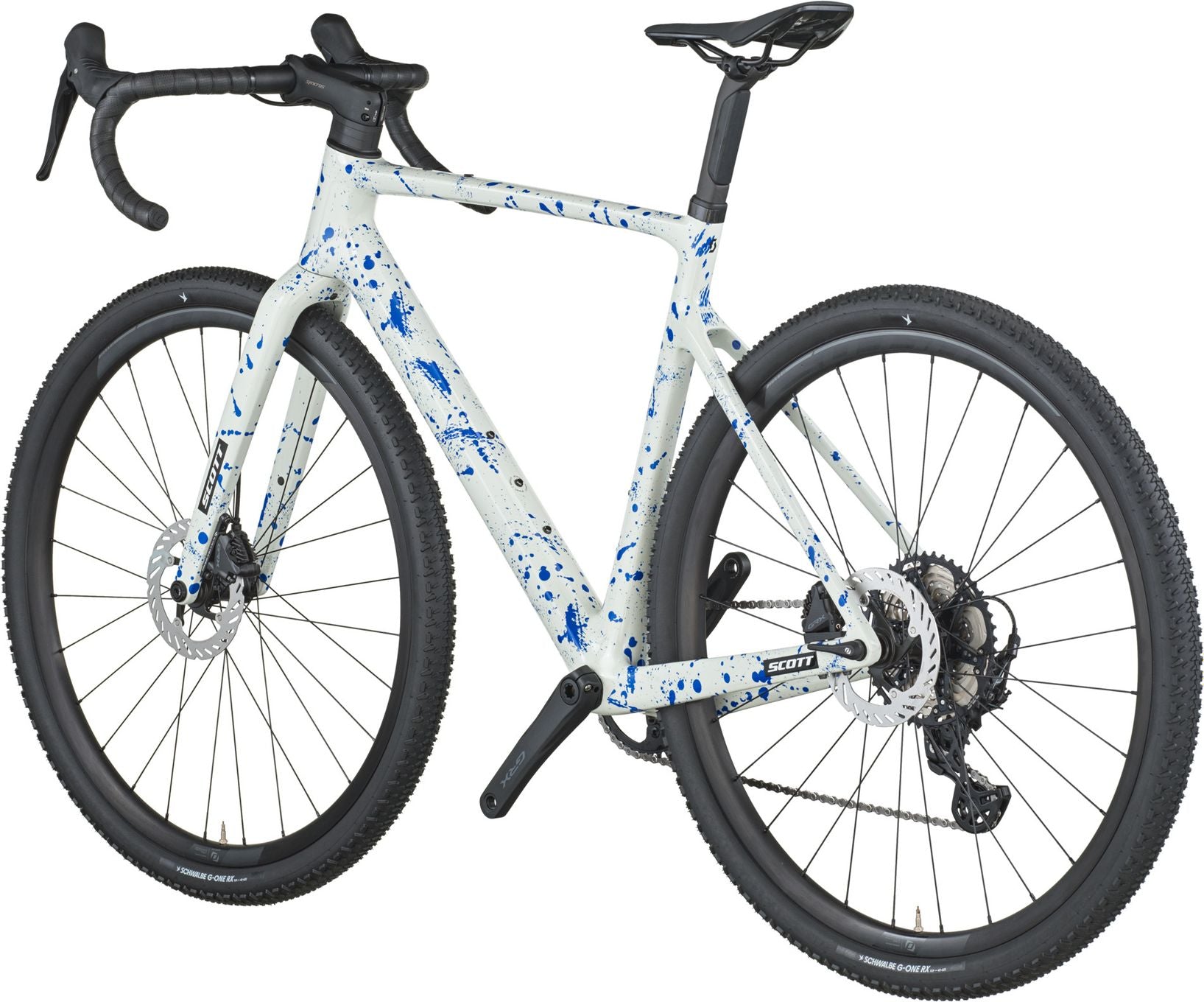 Vélo de Gravel Scott Addict Gravel 30 Shimano GRX 12V 700 mm Blanc/Bleu