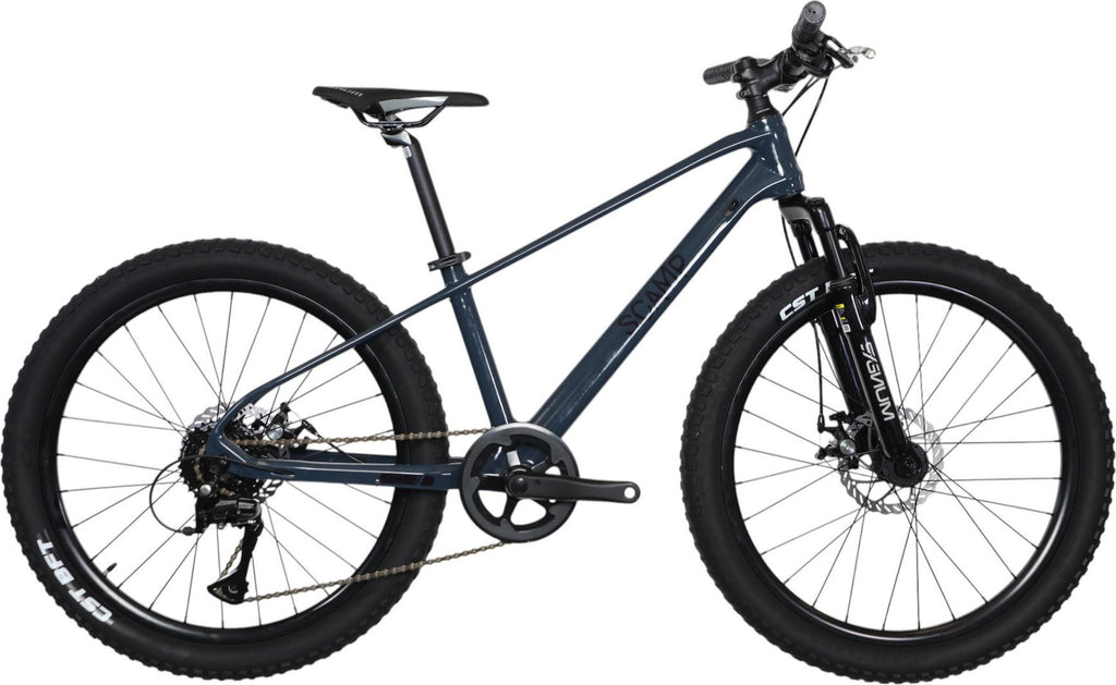 VTT Semi-Rigide Enfant Scamp HighFox Shimano Tourney 8V 24'' Bleu