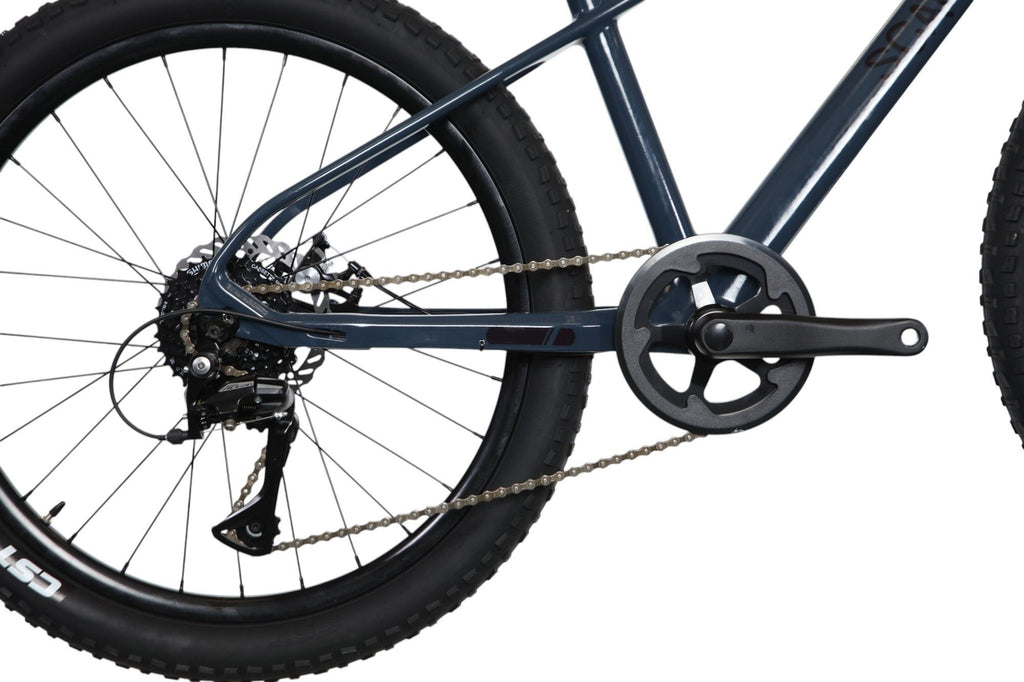 VTT Semi-Rigide Enfant Scamp HighFox Shimano Tourney 8V 24'' Bleu