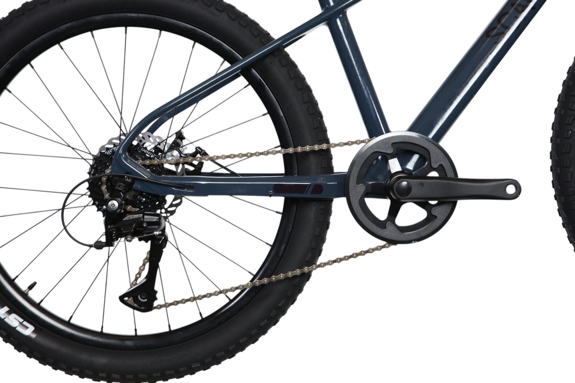 VTT Semi-Rigide Enfant Scamp HighFox Shimano Tourney 8V 24'' Bleu