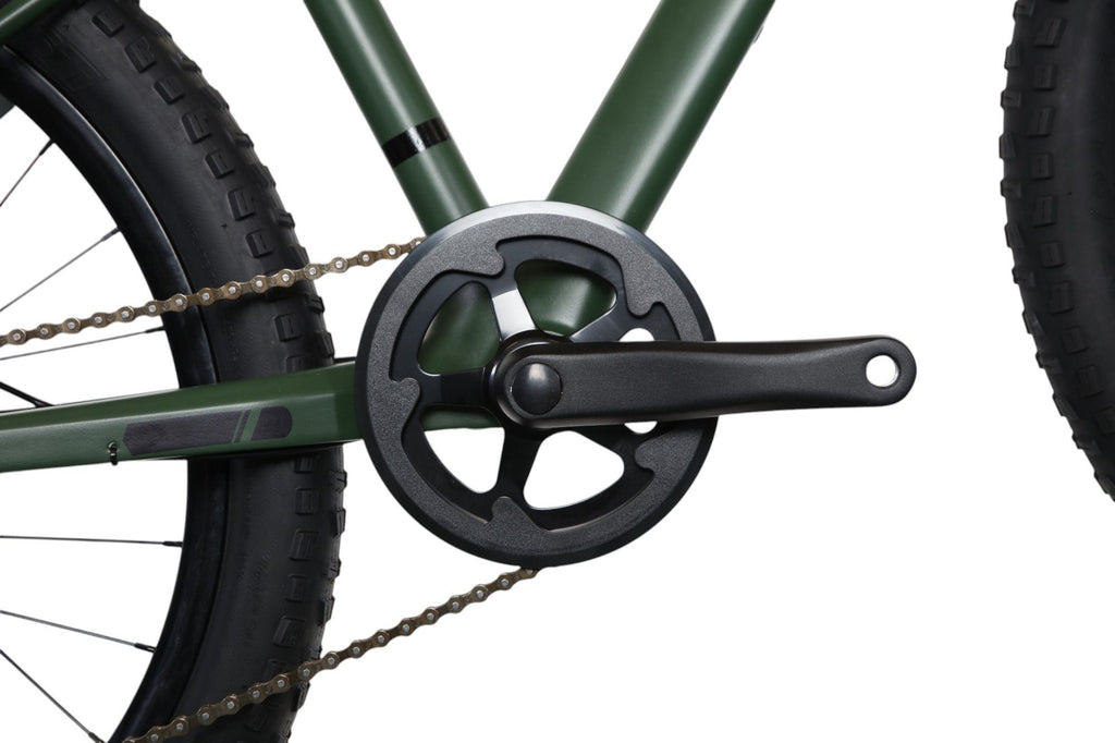 VTT Semi-Rigide Enfant Scamp HighFox Shimano Tourney 8V 24'' Vert Kaki
