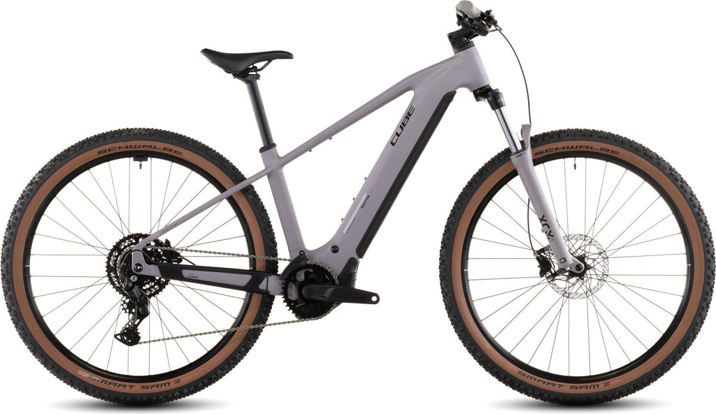 VTT Électrique Cube Reaction Hybrid Performance 600 Shimano 9V 600 Wh Bosch 75 Nm 29'' Gris Violet Plum 2026