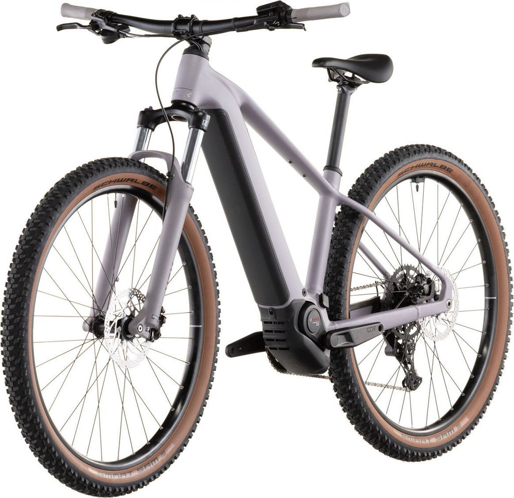 VTT Électrique Cube Reaction Hybrid Performance 600 Shimano 9V 600 Wh Bosch 75 Nm 29'' Gris Violet Plum 2026