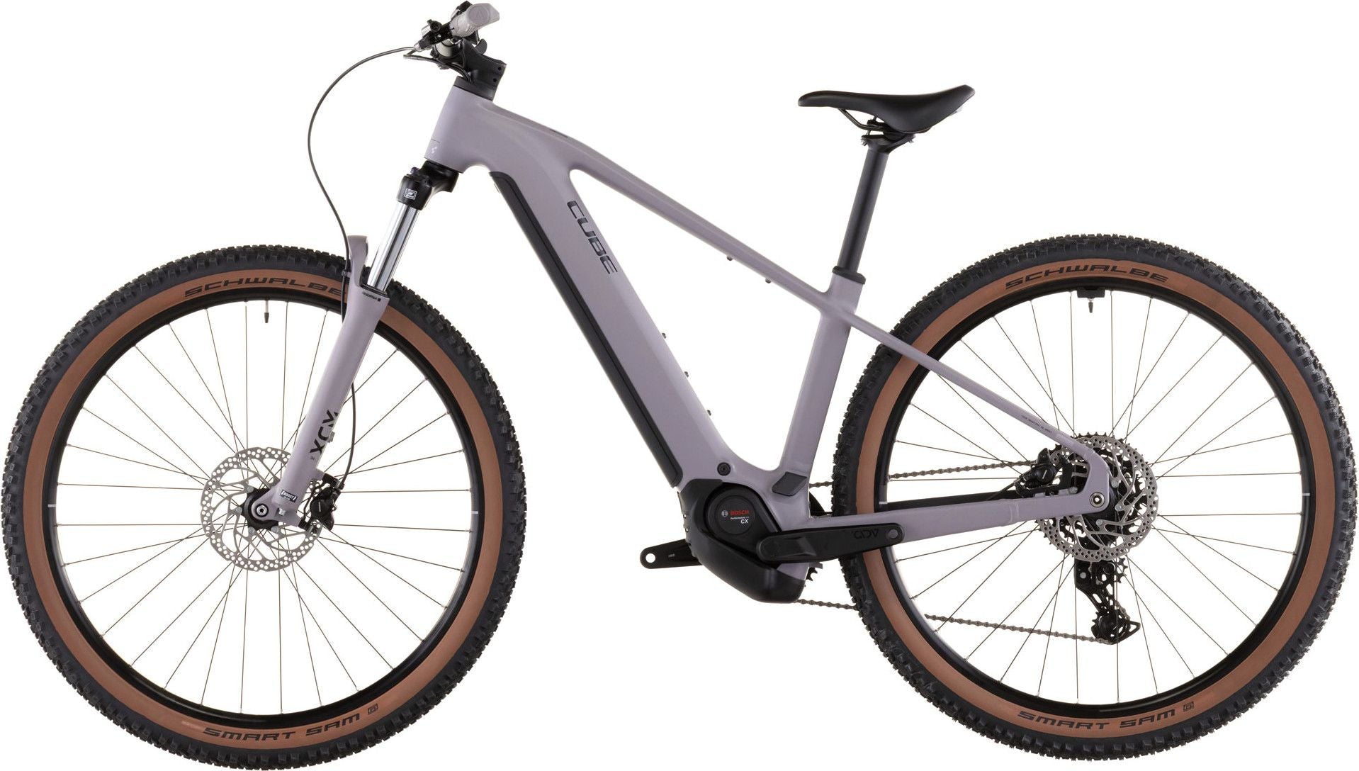 VTT Électrique Cube Reaction Hybrid Performance 600 Shimano 9V 600 Wh Bosch 75 Nm 29'' Gris Violet Plum 2026