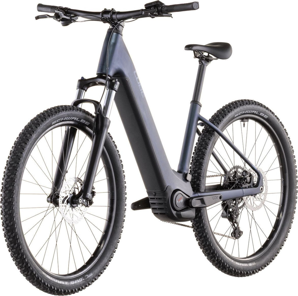 VTT Électrique Cube Reaction Hybrid Performance 600 Easy Entry Shimano 9V 600 Wh Bosch 75 Nm 27.5'' Bleu Indigo 2026