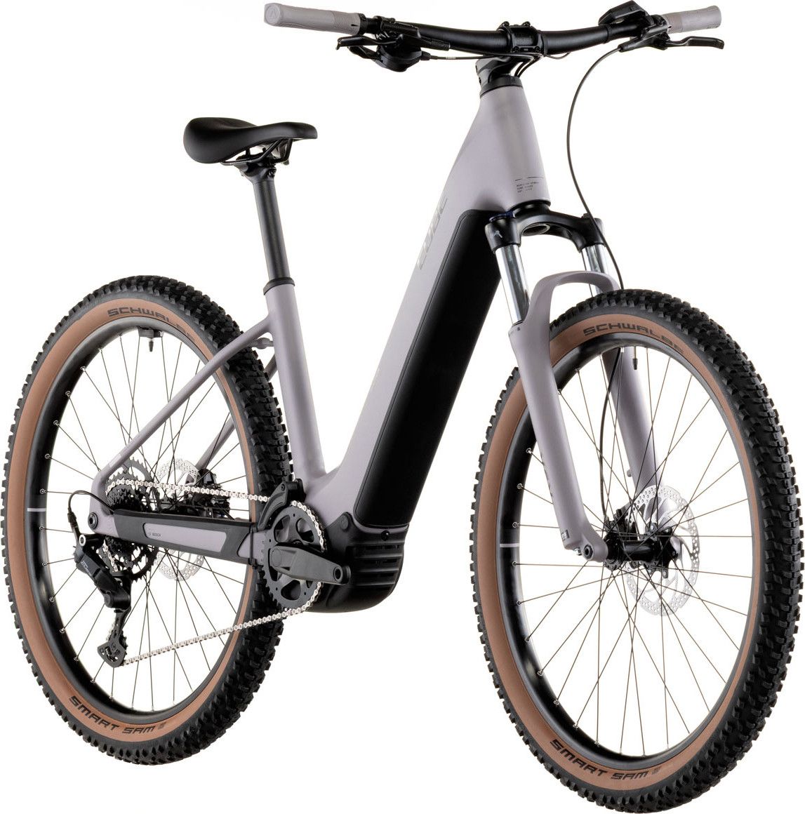VTT Électrique Cube Reaction Hybrid Performance 600 Easy Entry Shimano 9V 600 Wh Bosch 75 Nm 27.5'' Gris Violet Plum 2026