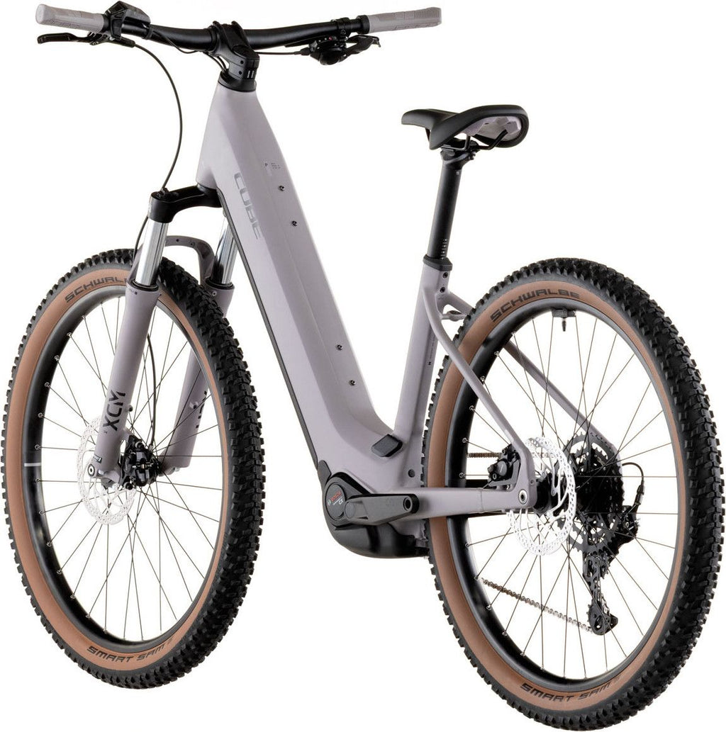 VTT Électrique Cube Reaction Hybrid Performance 600 Easy Entry Shimano 9V 600 Wh Bosch 75 Nm 27.5'' Gris Violet Plum 2026