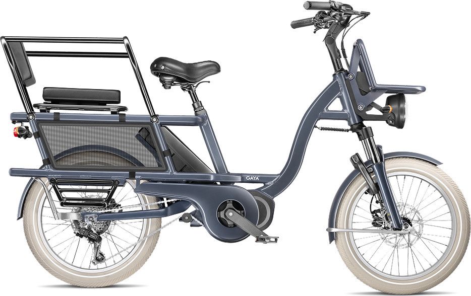 Vélo Cargo GAYA, L'Incroyable Le Court, Moka, pack bébé