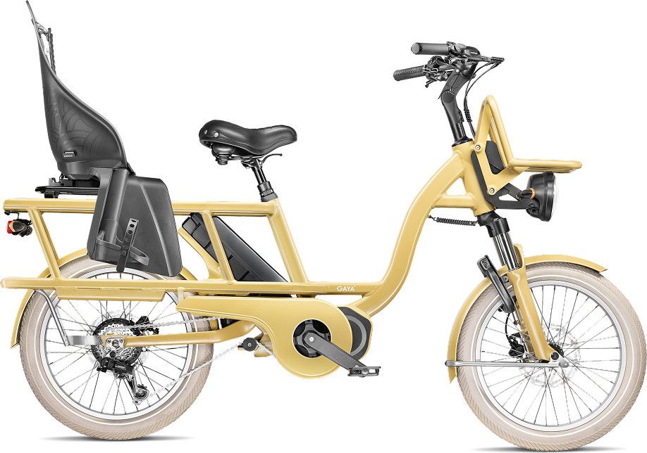 Vélo Cargo GAYA, L'Incroyable Le Court, Moka, pack adulte + barres