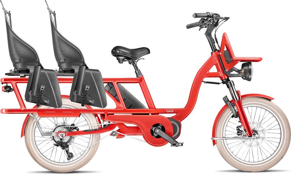 Vélo Cargo GAYA, L'Incroyable Le Long, Cobalt, pack Enfant