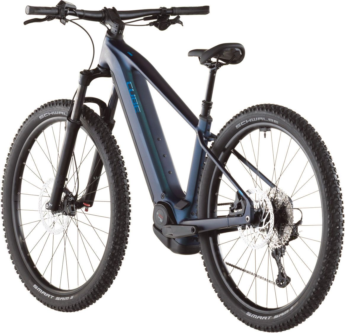 VTT Électrique Semi-Rigide Cube Reaction Hybrid Pro 800 Shimano 12V 800 Wh Bosch 120 Nm 27.5'' Bleu Nebular 2026