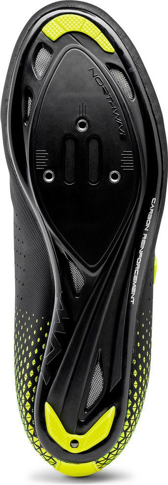 Chaussures Northwave CORE PLUS 2 Noir/Jaune Fluo T.47 - Produit Reconditionné