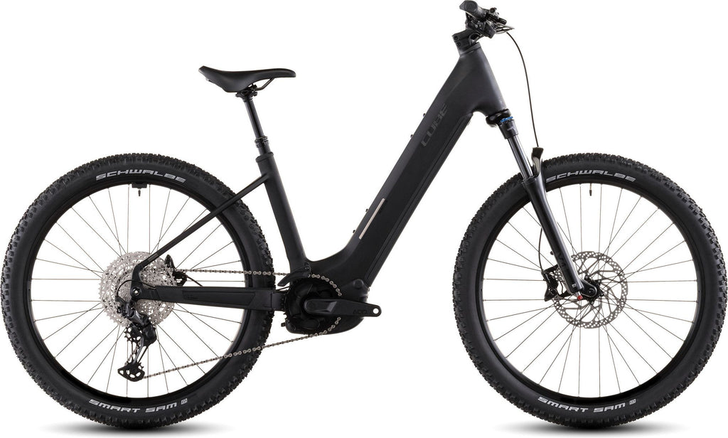 VTT Électrique Semi-Rigide Cube Reaction Hybrid Pro 800 Easy Entry Shimano 12V 800 Wh Bosch 120 Nm 27.5'' Noir Blackline 2026