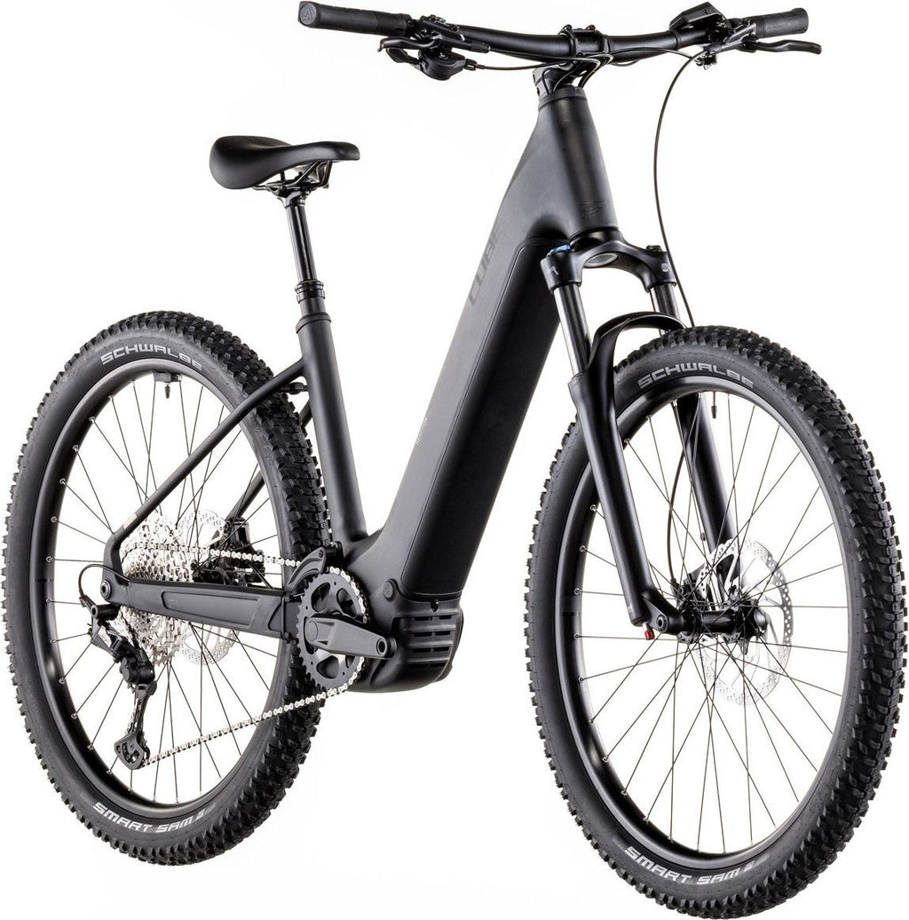 VTT Électrique Semi-Rigide Cube Reaction Hybrid Pro 800 Easy Entry Shimano 12V 800 Wh Bosch 120 Nm 27.5'' Noir Blackline 2026